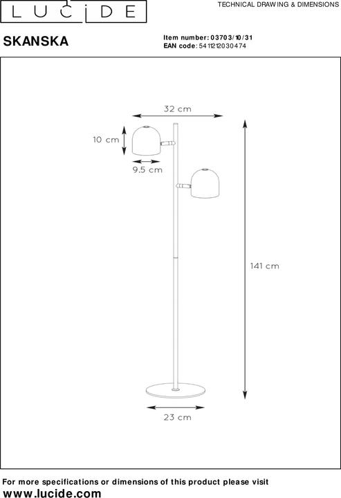 Actual product image Lucide Skanska (900 lm)