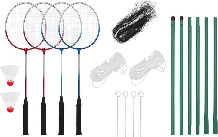 Immagine prodotto VidaXL Set da badminton con 4 racchette e rete