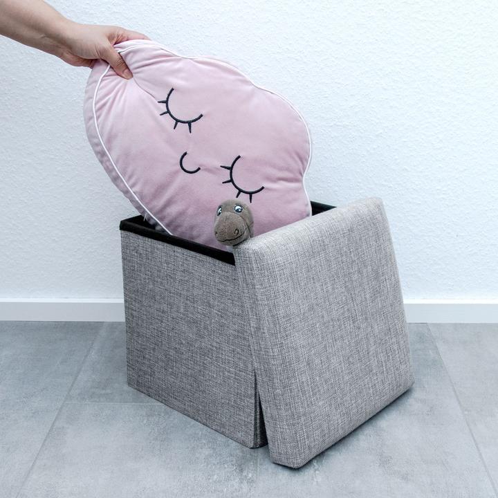 Actual product image Intirilife Cube seat ALASKA GREY
