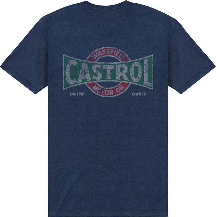 Actual product image Castrol Unisex Adult Vintage T-Shirt (L)