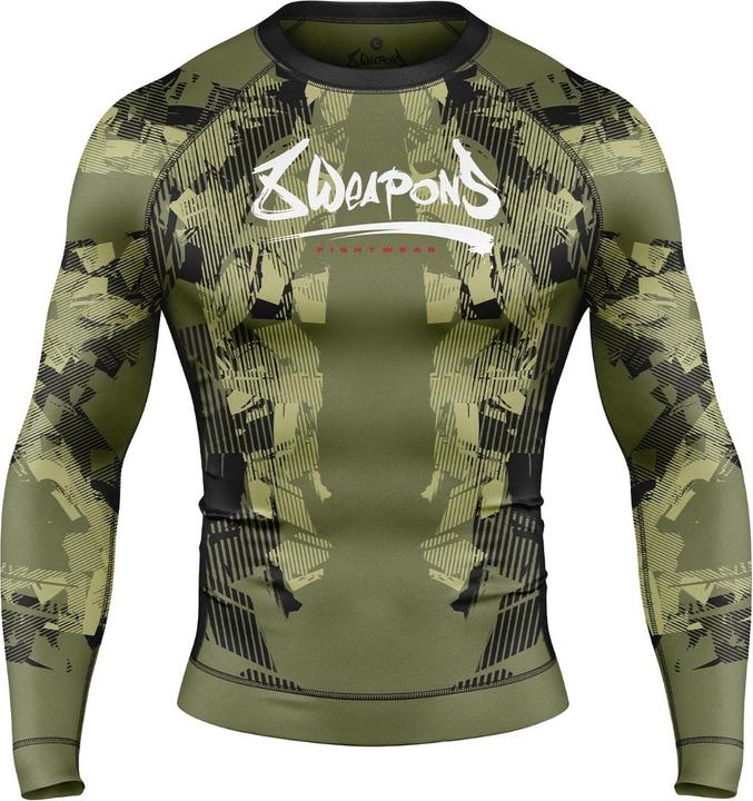 Actual product image 8Weapons 8 WEAPONS Rashguard, L/S, Hit 2.0, olive-black, M (M)
