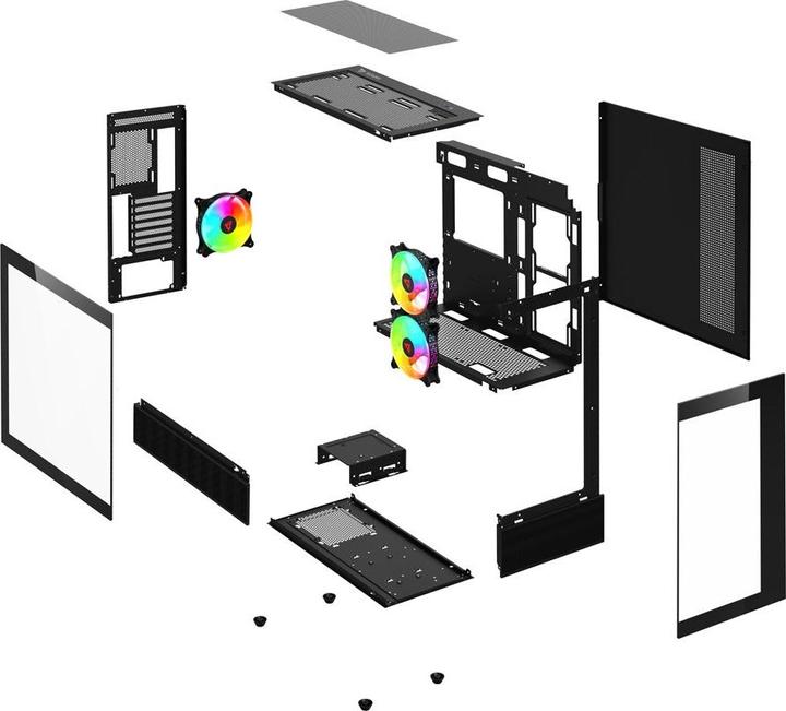 Productafbeelding Savio Structuur van de SIGMA X1 computer (ATX, mATX, ITX)