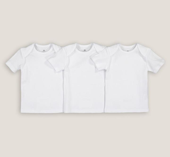 Image du produit La Redoute Collections Lot de 3 maillots de corps en coton biologique (74)