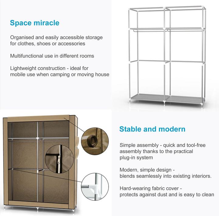 Produktbild Intirilife Schrank (108 x 45 x 170 cm)