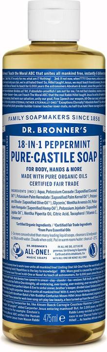 Produktbild Dr. Bronner's 18-IN-1 Pfefferminze (Flüssigseife, 475 ml)