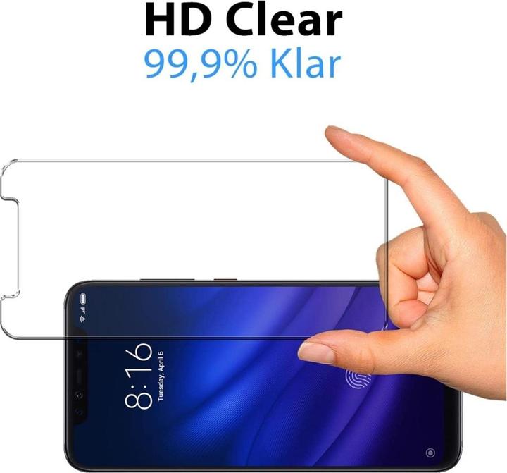 Actual product image Screenguard Xiaomi Mi 8 Pro bulletproof glass protective film Case Friendly Design (1 Piece, Mi 8 Pro)