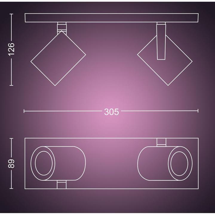 Image du produit Philips Hue Argenta Base BT (350 lm, GU10)