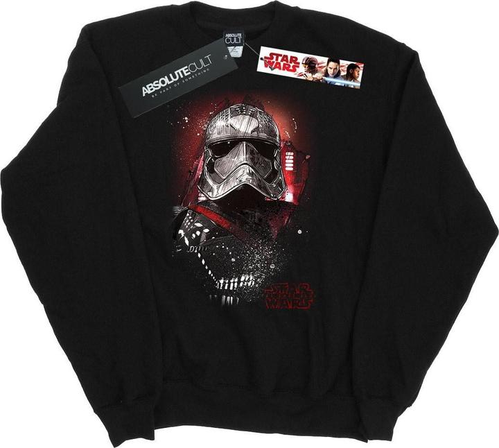 Actual product image Star Wars Mens The Last Jedi Captain Phasma Brushed Sweatshirt (S)