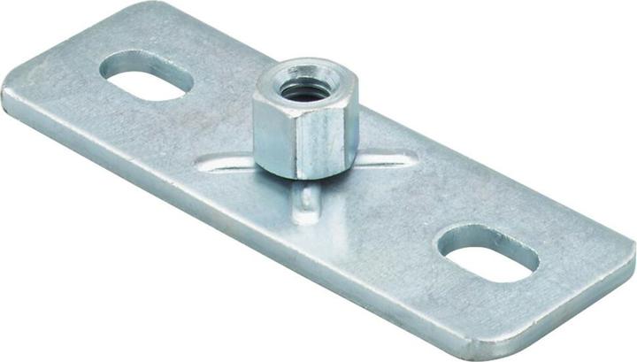 Actual product image Fischer Base plate GPL Length 120 mm Width 40 mm Thickness 4.0 mm galvanised steel galvanised v (M10)