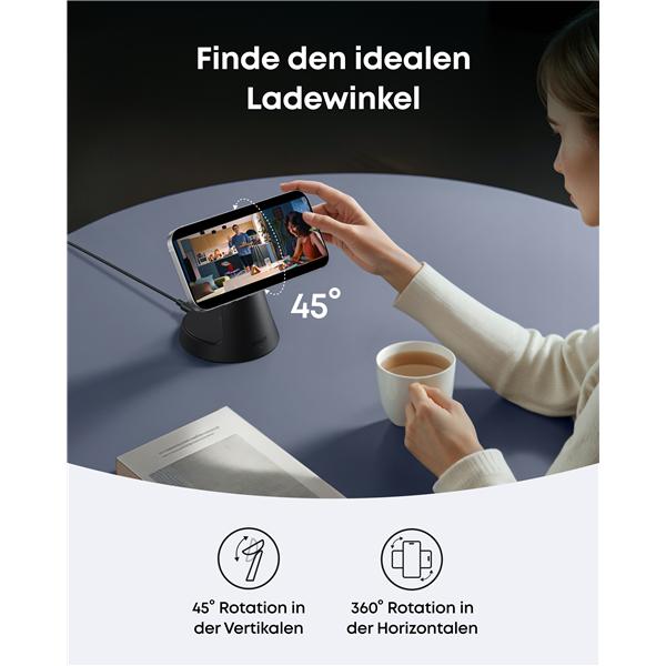 Productafbeelding Anker MagGo 3-in-1 Charging Station wireless black (15 W)