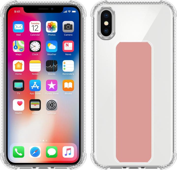 Actual product image Cadorabo Case for Apple iPhone X / XS in TPU with holder LM167 Style (Apple iPhone X)