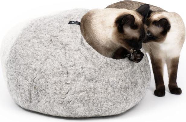 Actual product image LucyBalu PEBBLE KatzenhÃ¶hle aus Filz (Cat)