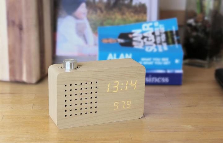 Actual product image Gingko Radio Click Clock