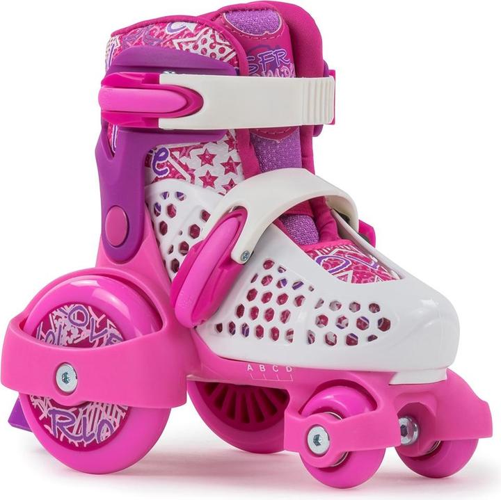 Sfr Quad Skates Stomper Adjustable Children's Pink/White 2022 (23, 24, 25, 26, 27)