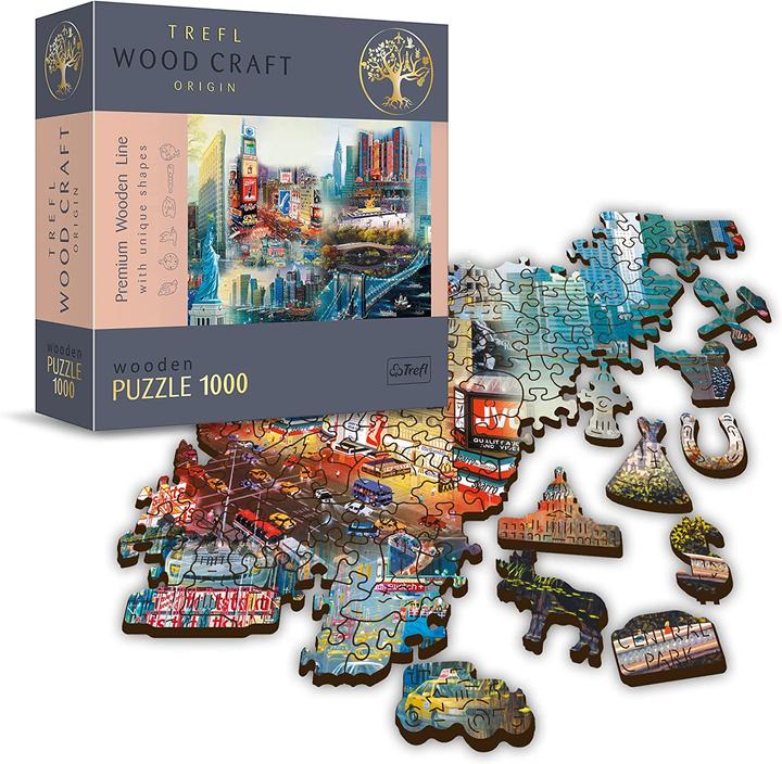 Actual product image Trefl Wooden Puzzle New York 1000T (1000 pieces)