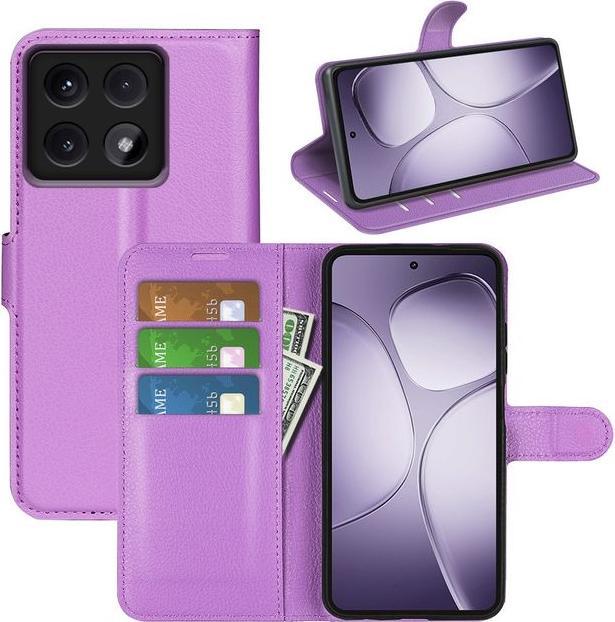 Actual product image MU Classic Litchi Leather Bookcover Series (Xiaomi 14T Pro)