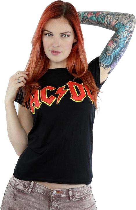 Image du produit AC/DC T-shirt en coton avec logo rouge (M)