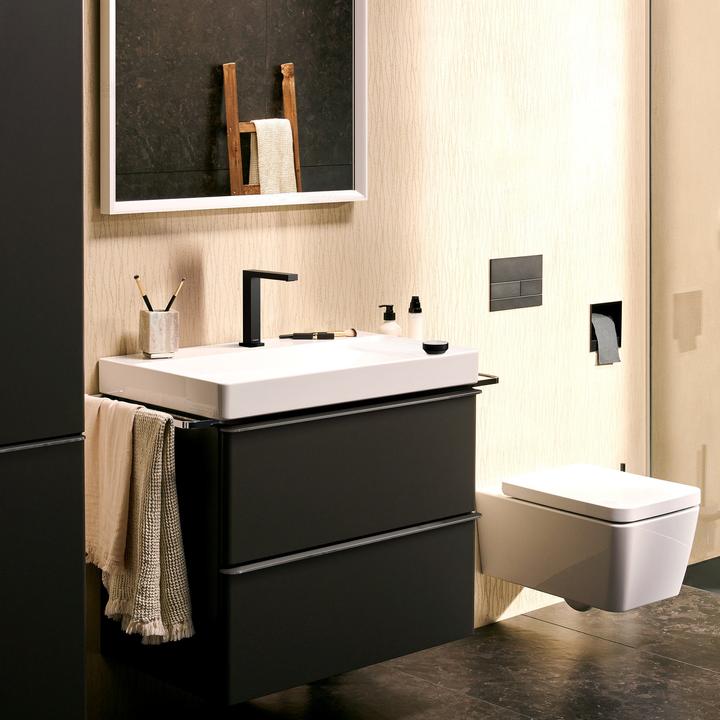 Produktbild hansgrohe Tecturis E 2-gats wastafelkraan 150 CoolStart met waste mat zwart