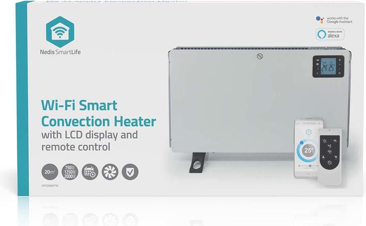 Produktbild Nedis SmartLife Convectorkachel - Wi-Fi - 2000 W - 3 Warmte Standen - LCD - 5 - 37 C - Instelbare thermost (2000 W)