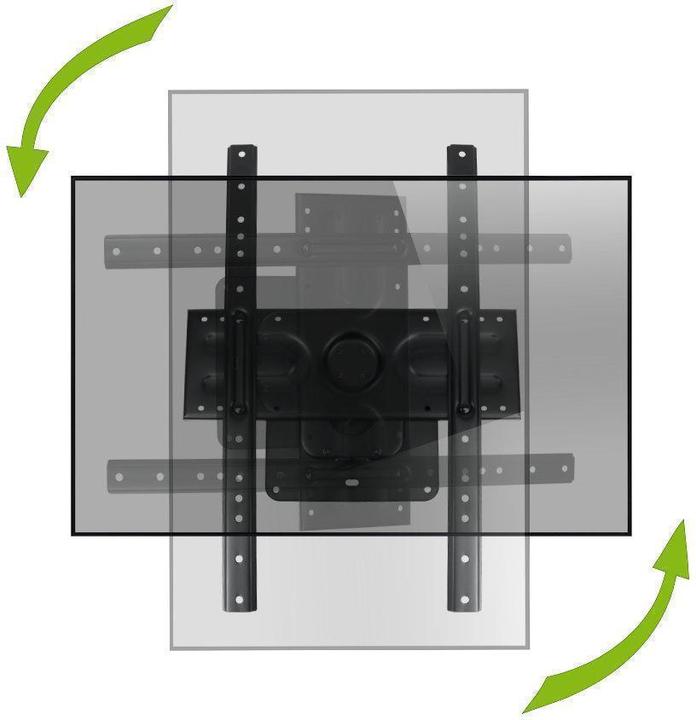 Produktbild MonLines MWH011B drehbare TV Wandhalterung mit Pivot 37-80 Zoll, schwarz (80", 50 kg)