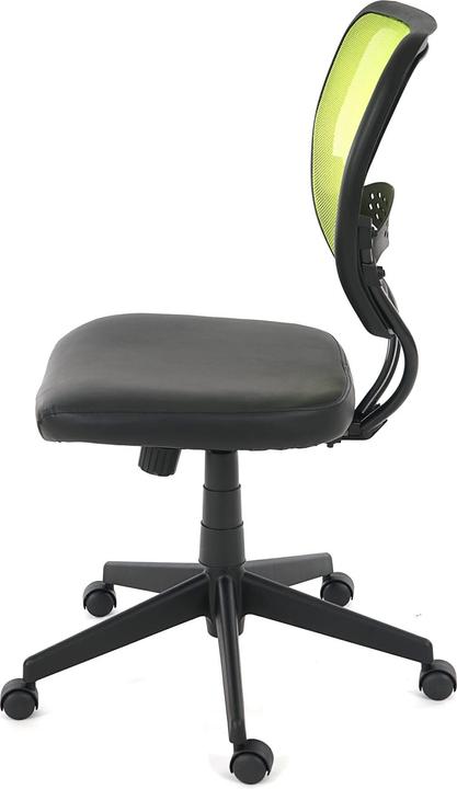 Produktbild Swisshandel24 Profi-Bürostuhl Seattle, Chefsessel Drehstuhl, 150kg belastbar, Kunstleder - grün ohne Armlehnen