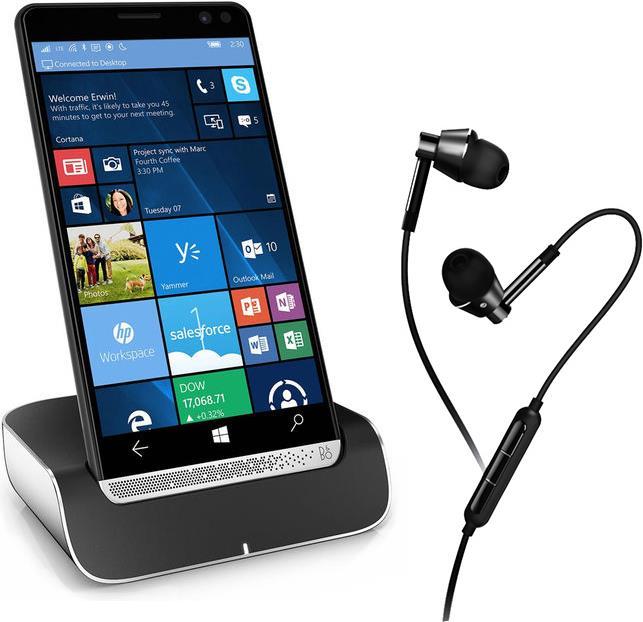 Produktbild HP Elite x3 Inkl. Desk Dock & 1MORE 1M301 Headset (64 GB, Black, 5.96", Dual SIM, 16 Mpx, 4G)