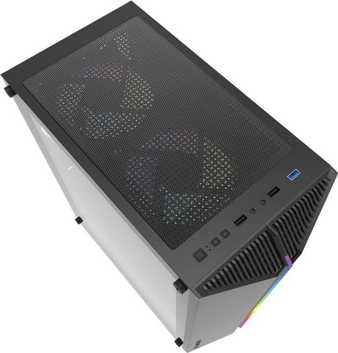 Produktbild Darkflash Tech DK151 computer case LED with 3 fan (black) (mATX, ITX, ATX)