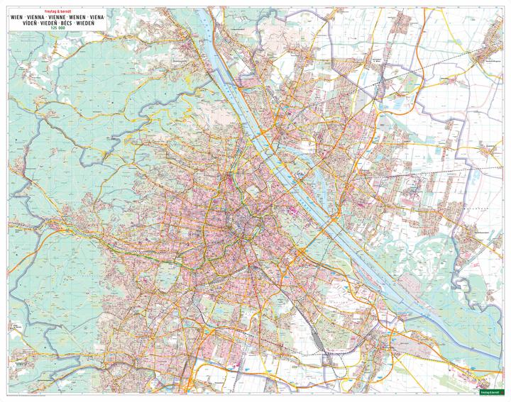 Actual product image Vienna, city map 1:25,000, freytag & berndt