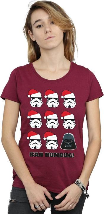 Actual product image Star Wars Womens/Ladies Christmas Humbug Cotton T-Shirt (M)