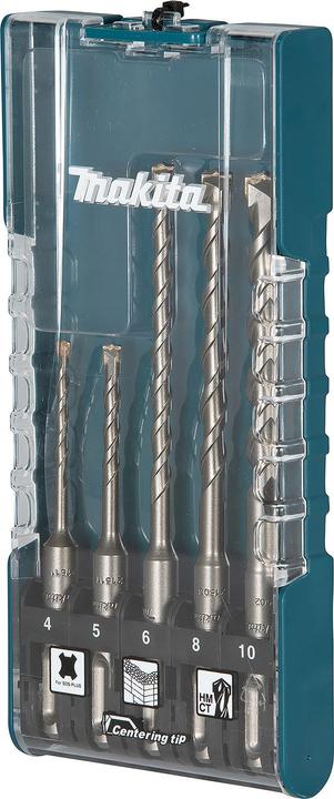 Makita SDS+ Steinbohrer-Set 5-tlg. (4, 5, 6, 8 mm und 10 mm)