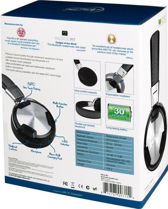 Produktbild Arctic P614 Bt (30 h, Kabellos)