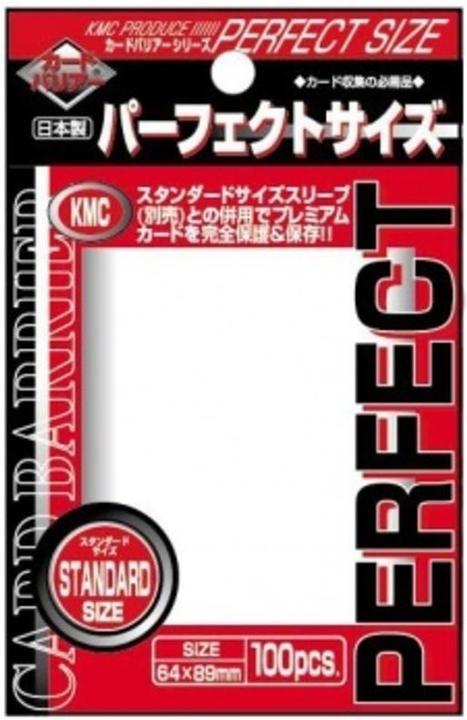 KMC Standard Perfect Size Sleeves Toploading (100 Sleeves)