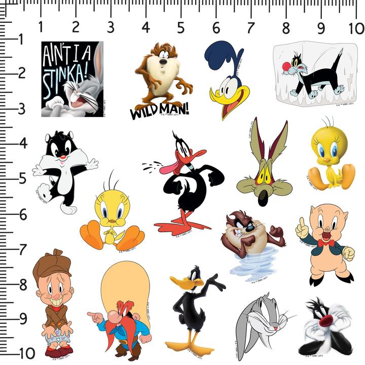 Actual product image Looney Tunes Deluxe Character Stickers (Pack of 50)