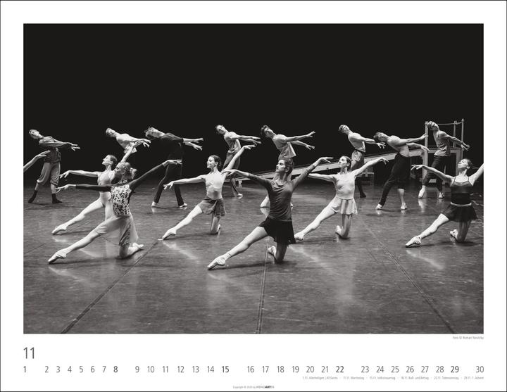 Produktbild Ballettsaal - Stuttgarter Ballett Kalender 2026 (44 x 34 cm, Englisch, Deutsch)