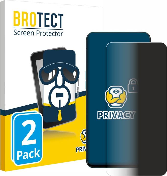Productafbeelding BROTECT Sichtschutzfolie Anti-Spy Privacy Folie Blaulicht-Schutz (2 Stuk, Oppo Reno 10x Zoom)