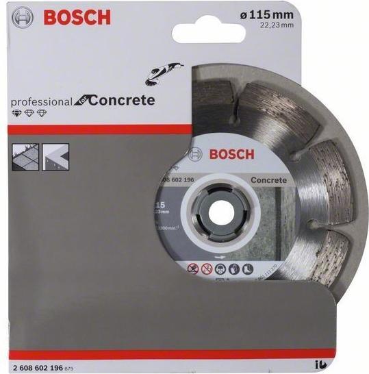 Produktbild Bosch Professional Zubehör Diamanttrennscheibe Standard for Concrete, 115 x 22,23 x 1,6 x 10 mm, 1er-Pack