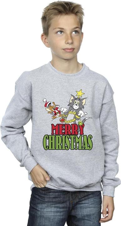 Actual product image Tom & Jerry Boys Merry Christmas Baubles Sweatshirt (104)