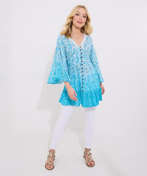 Produktbild Joe Browns Ombre Shimmr Detail Button-Down Boho Blouse (10)