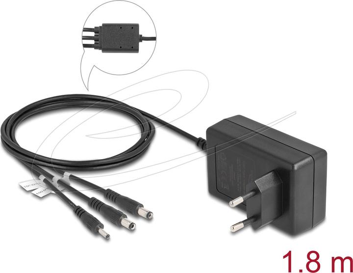 Image du produit Delock Alimentation externe DC 3,5x 1,35mm/ 5,5x 2,1mm/ 5,5x 2,5mm 12V 3A 36W