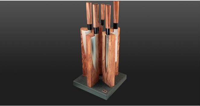 Actual product image Kai Seki Magoroku Red Wood Utility knife (15 cm)