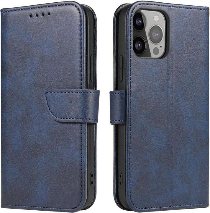 Hurtel Etui magnétique avec rabat et porte-monnaie - bleu (Samsung Galaxy S24+)