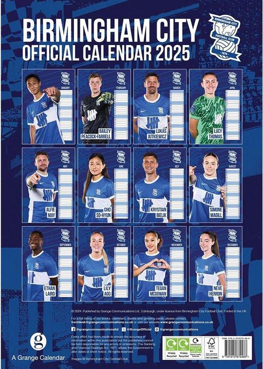Image du produit Birmingham City FC - Calendrier mural (A3, Allemand)