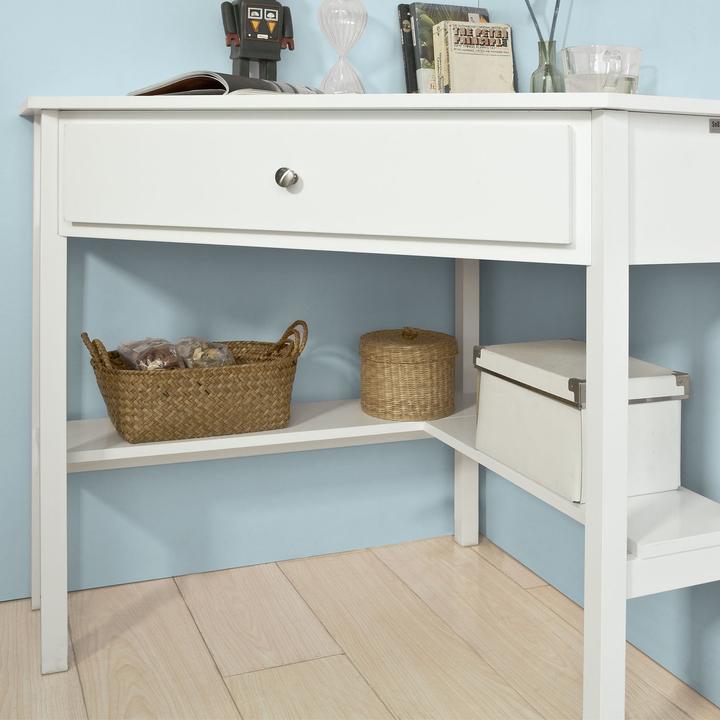 Produktbild SoBuy Eckschreibtisch (76 x 76 x 76 cm)