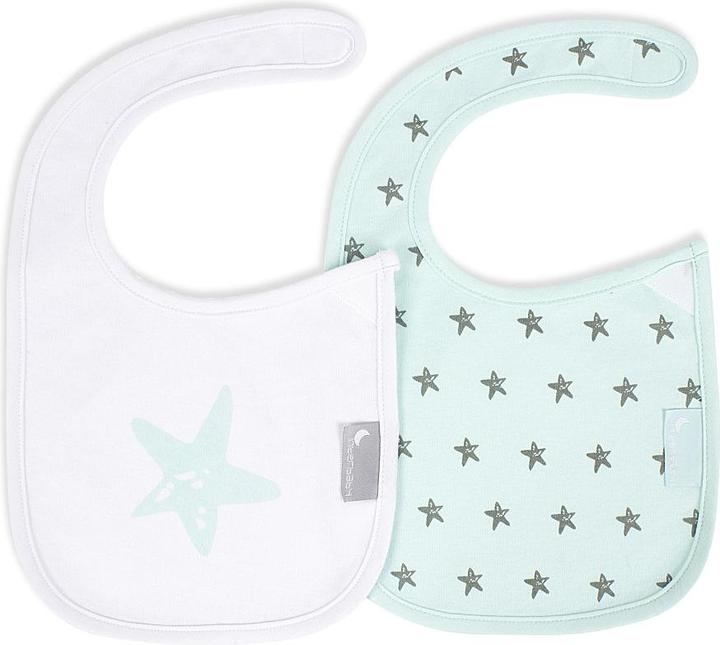 Produktbild Interbaby LÄTZCHEN KLETTVERSCHLUSS (PACK 2 STK) - 38X22 - BAUMWOLLE - GRÜN