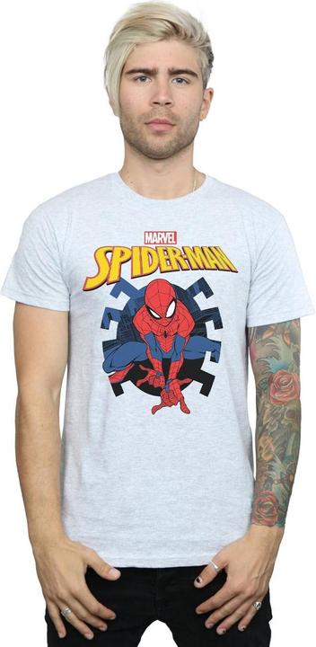 Produktbild SpiderMan Web Shooting Emblem Logo TShirt (S)