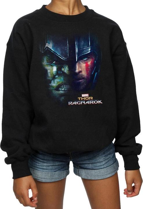 Produktbild Thor Ragnarok Hulk Split Face Sweatshirt Mädchen (152, 158)