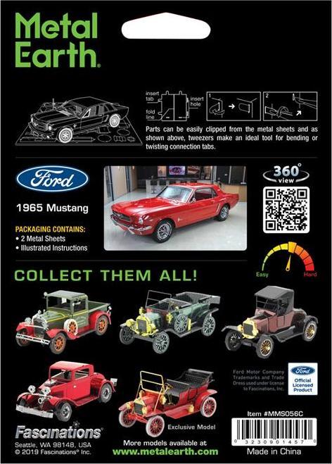 Produktbild Metal Earth 1965 Ford Mustang Coupe (Red)