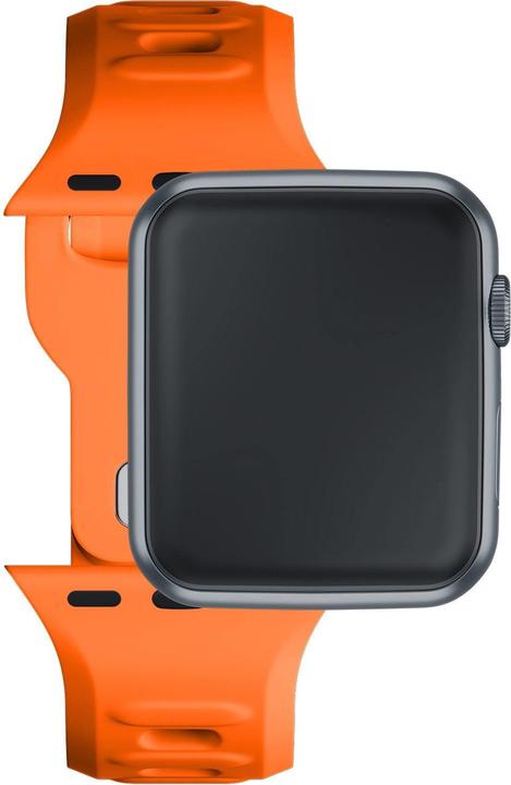Produktbild 3MK Silicone Watch Strap pomarańczowy/ orange dla Apple Watch 38/40/41mm (Silikon, Edelstahl, 3, 4, 9, Ultra)