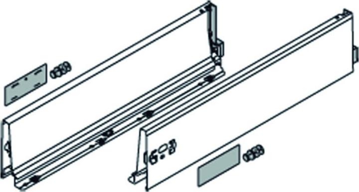 Actual product image Blum Flexible drawer sets TANDEMBOX antaro K, silk white