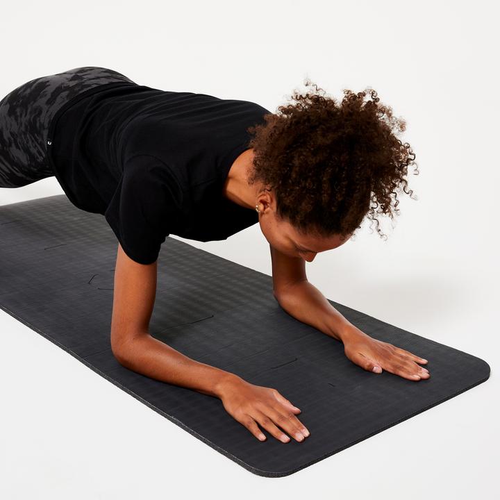 Actual product image Domyos Heavy-duty gymnastics mat 170 cm × 58 cm × 10 mm - 900 black (10 mm)